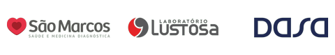 Logo São Marcos, logo Lustosa e logo DASA